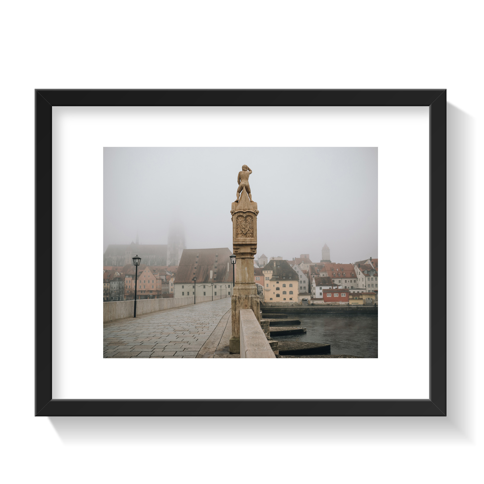 Fotoprint 'Bruckmandl Nebelsicht'